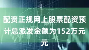 配资正规网上股票配资预计总派发金额为152万元